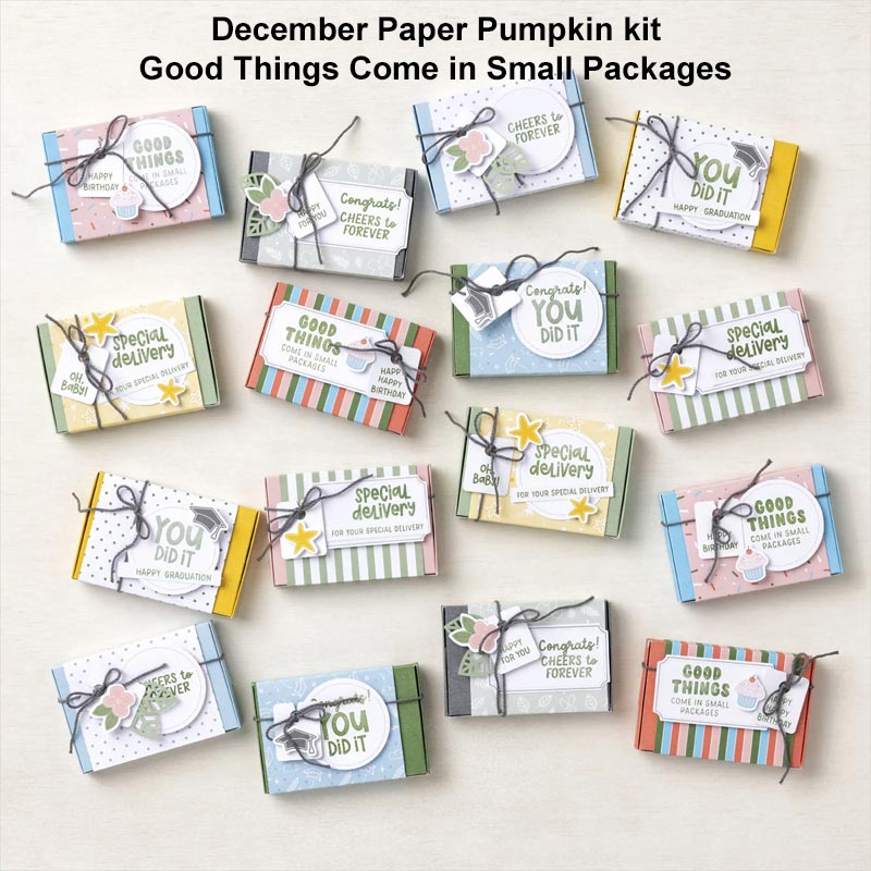 December 2022 Paper Pumpkin kit projects