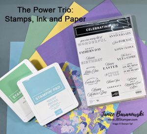 Stampin' Up! Stamps, Ink, Paper cards